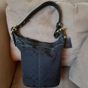 Coach black signature bag
